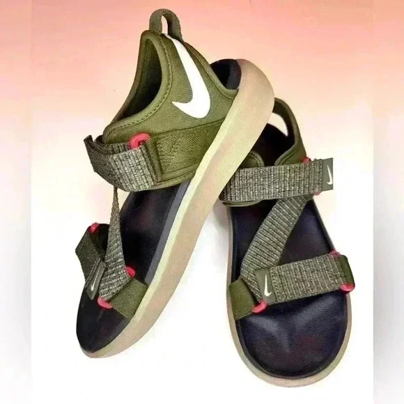 Nike Men’s Vista Sandal Rough Green/wolf Grey Strap Size-6 - Picture 4 of 11